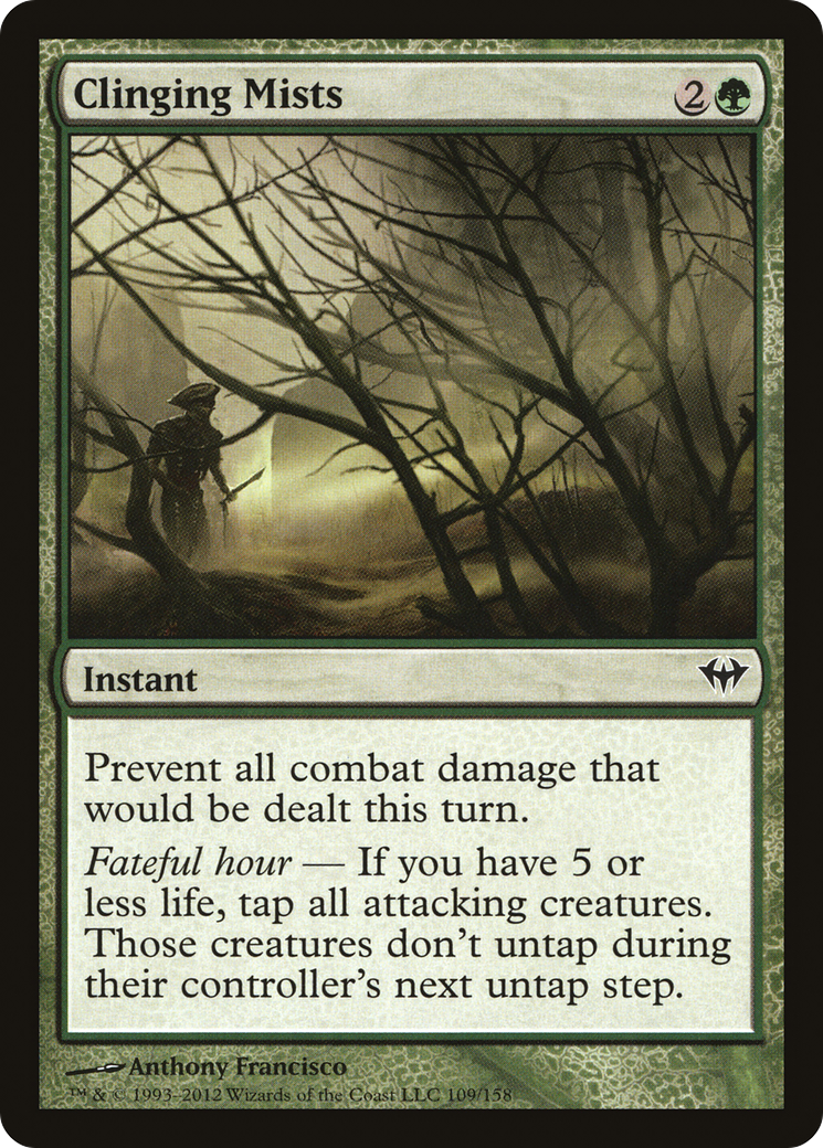Clinging Mists (DKA-109) [Dark Ascension] MTG Single Wizards of the Coast