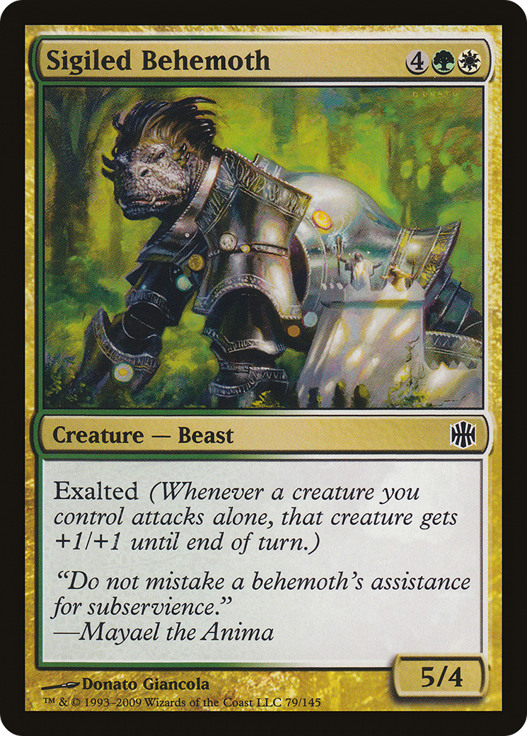Sigiled Behemoth (ARB-079) [Alara Reborn] Foil MTG Single Wizards of the Coast