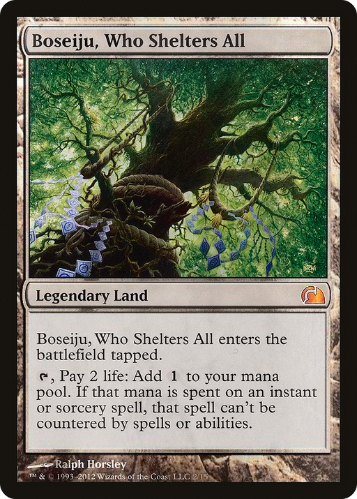 Boseiju, Who Shelters All (V12-002) [Misc] From the Vault: Realms Foil MTG Single Wizards of the Coast
