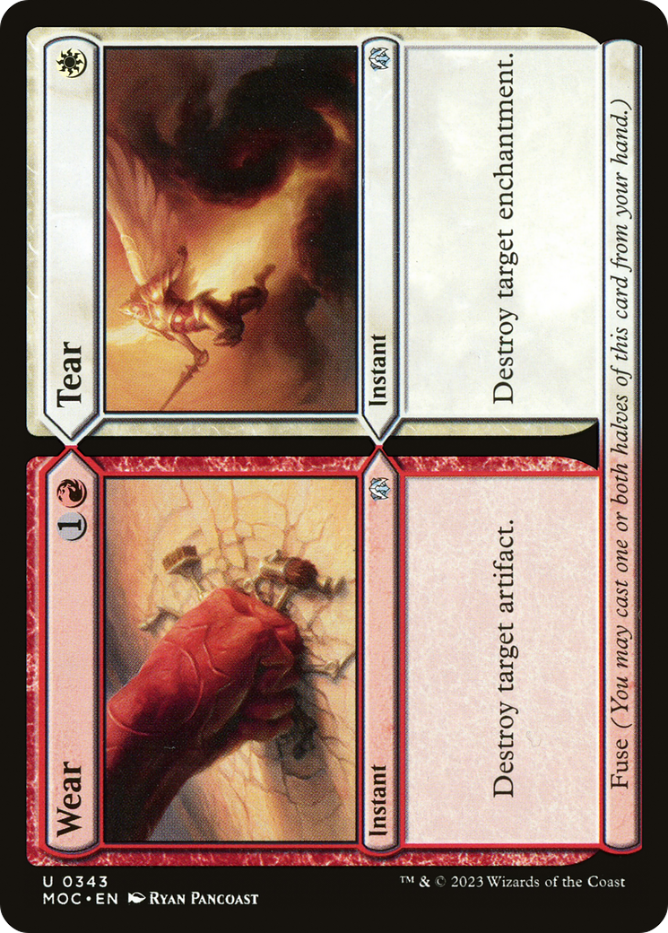 Wear // Tear (MOC-343) [March of the Machine Commander] MTG Single Wizards of the Coast