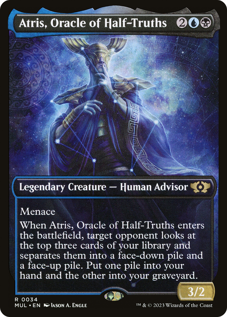 Atris, Oracle of Half-Truths (MUL-034) [Multiverse Legends] (Showcase) MTG Single Wizards of the Coast