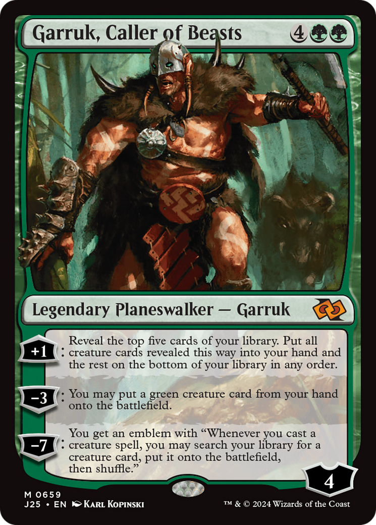 Garruk, Caller of Beasts (J25-659) [Foundations Jumpstart] MTG Single Wizards of the Coast