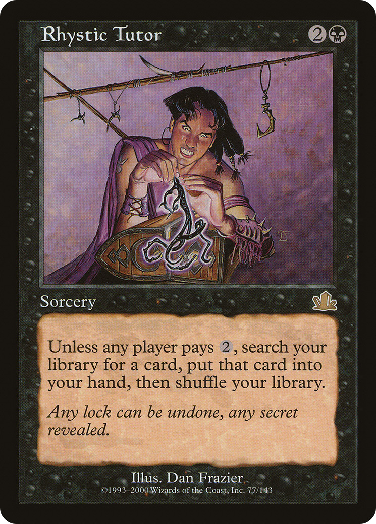 Rhystic Tutor (PCY-077) [Prophecy] Foil MTG Single Wizards of the Coast