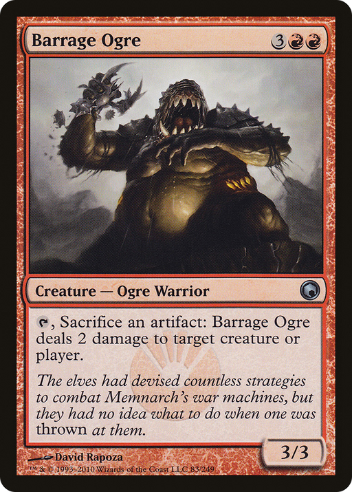 Barrage Ogre (SOM-083) [Scars of Mirrodin] MTG Single Wizards of the Coast