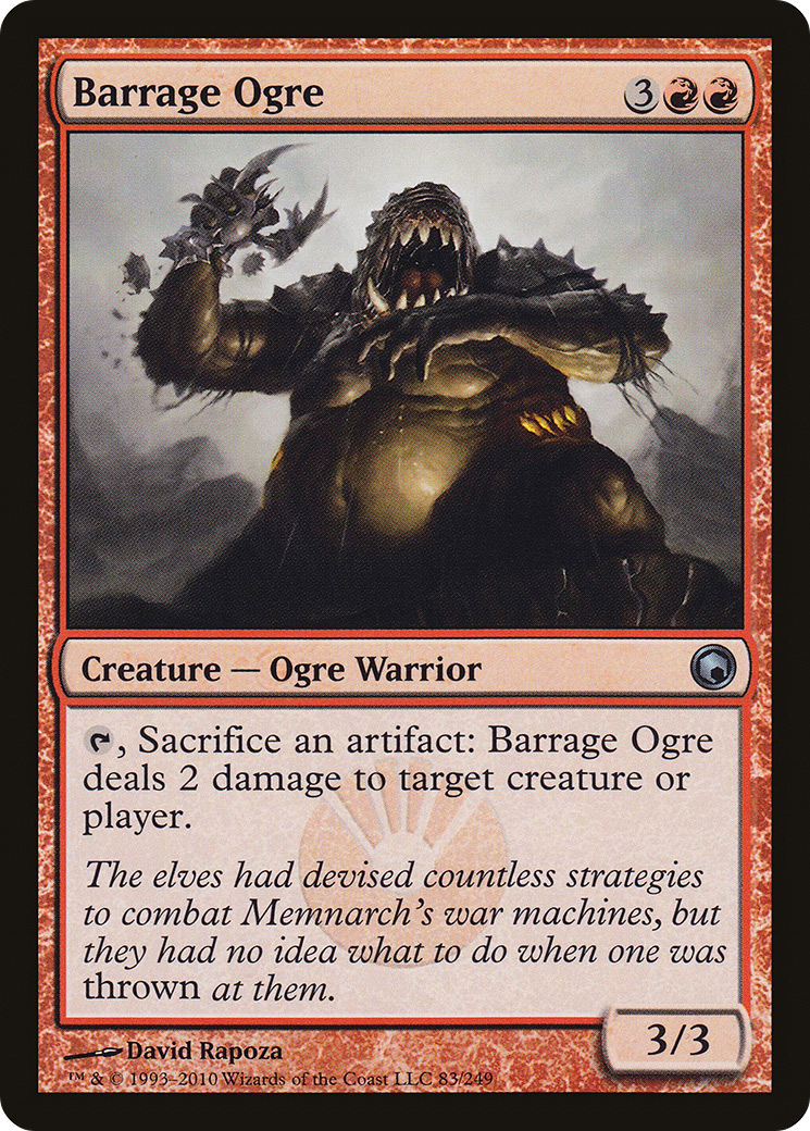 Barrage Ogre (SOM-083) [Scars of Mirrodin] Foil MTG Single Wizards of the Coast
