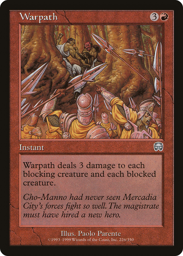 Warpath (MMQ-226) [Mercadian Masques] MTG Single Wizards of the Coast
