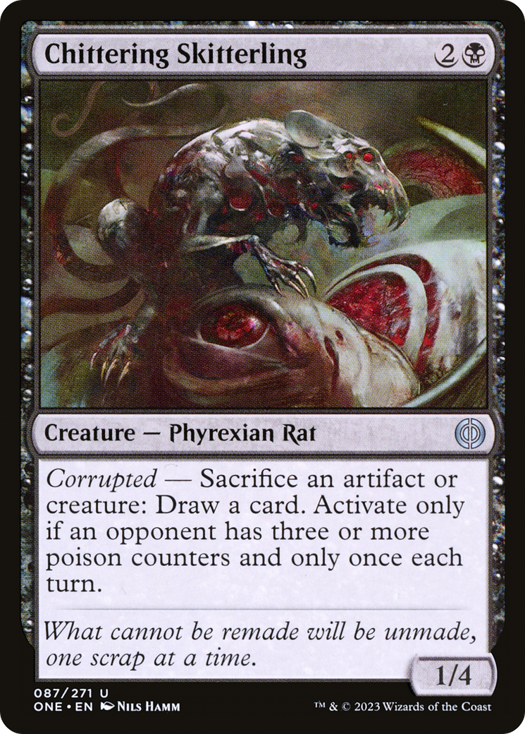 Chittering Skitterling (ONE-087) [Phyrexia: All Will Be One] MTG Single Wizards of the Coast