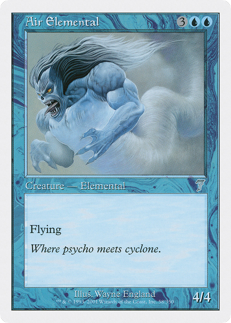 Air Elemental (7ED-058) [7th Edition] Foil MTG Single Wizards of the Coast