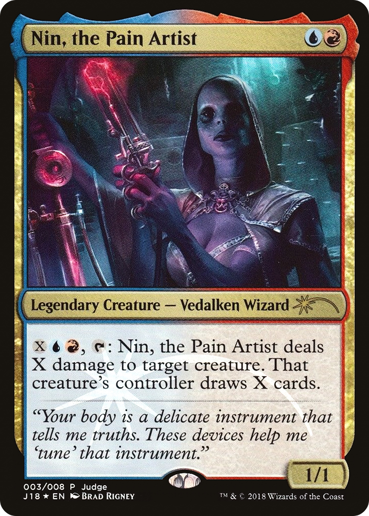 Nin, the Pain Artist (JDG-003) [Misc] Judge Gift Cards 2018 Foil MTG Single Wizards of the Coast