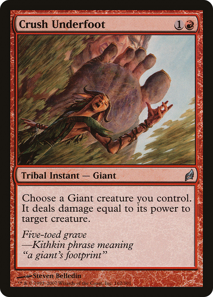 Crush Underfoot (LRW-162) [Lorwyn] MTG Single Wizards of the Coast