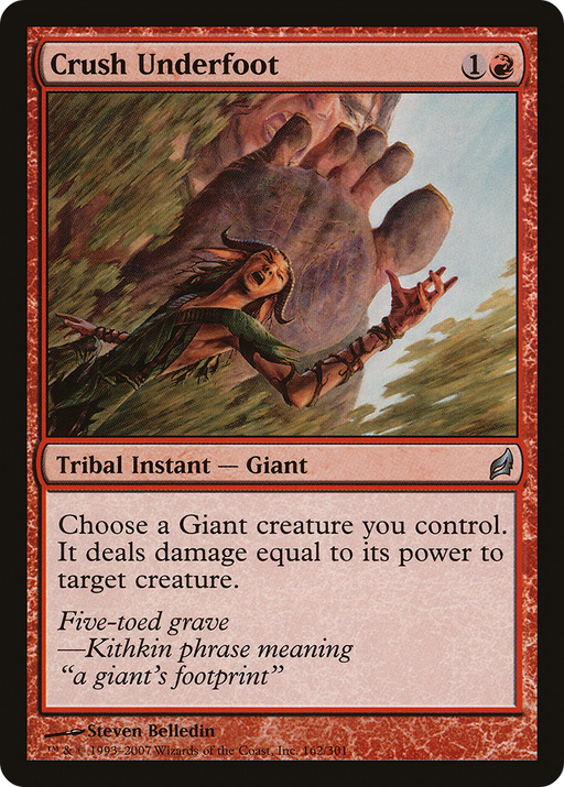 Crush Underfoot (LRW-162) [Lorwyn] MTG Single Wizards of the Coast