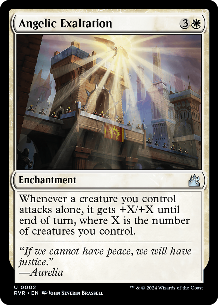 Angelic Exaltation (RVR-002) [Ravnica Remastered] MTG Single Wizards of the Coast