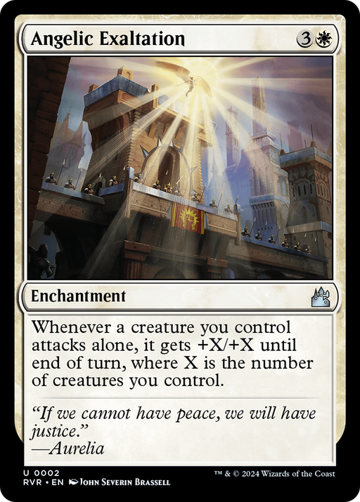 Angelic Exaltation (RVR-002) [Ravnica Remastered] Foil MTG Single Wizards of the Coast