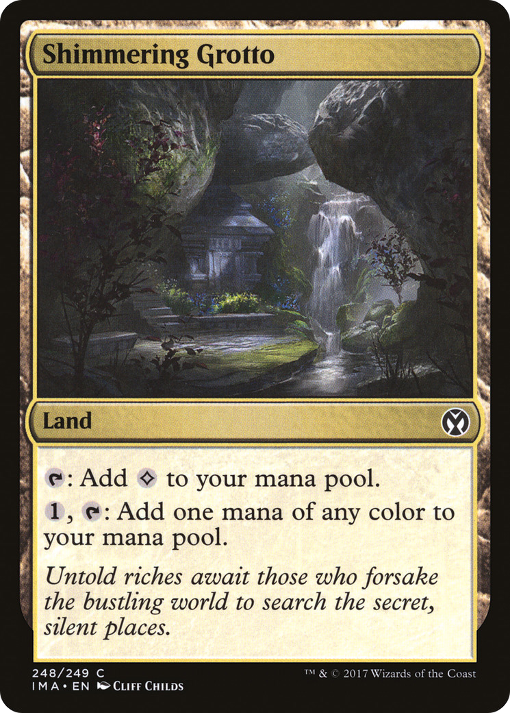 Shimmering Grotto (IMA-248) [Iconic Masters] Foil MTG Single Wizards of the Coast