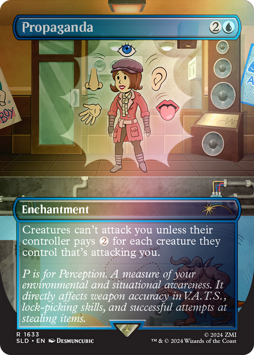 Propaganda (SLD-1633★) [Secret Lair] Drop (Borderless) Foil MTG Single Wizards of the Coast