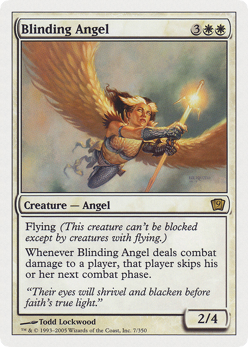 Blinding Angel (9ED-007) [9th Edition] Foil MTG Single Wizards of the Coast