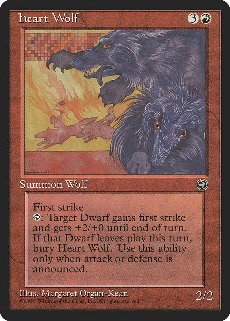 Heart Wolf (HML-) [Homelands] MTG Single Wizards of the Coast