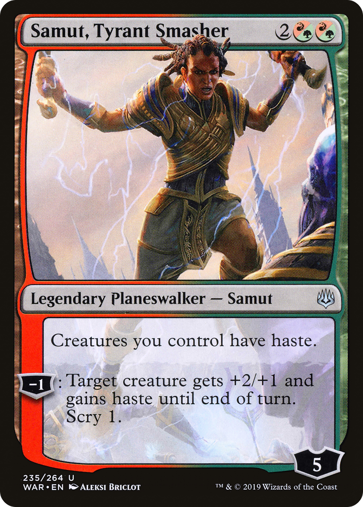 Samut, Tyrant Smasher (WAR-235) [War of the Spark] Foil MTG Single Wizards of the Coast
