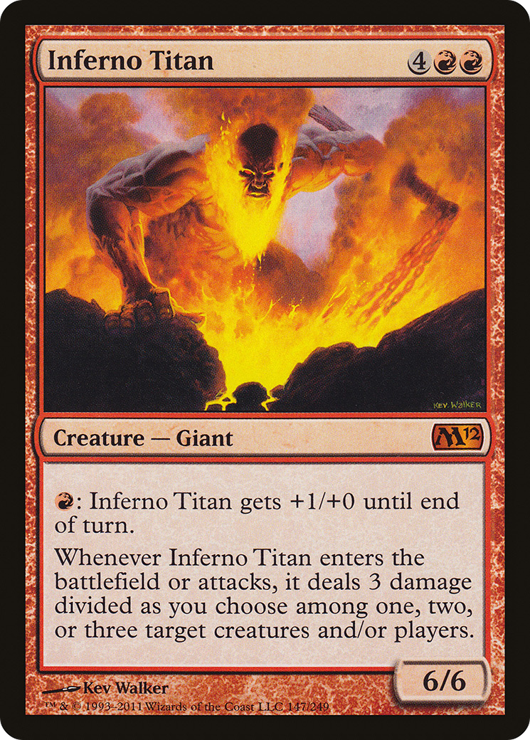 Inferno Titan (M12-147) [Magic 2012] Foil MTG Single Wizards of the Coast
