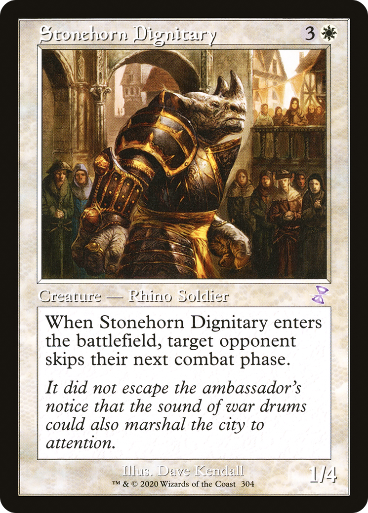 Stonehorn Dignitary (TSR-304) [Time Spiral Remastered] MTG Single Wizards of the Coast