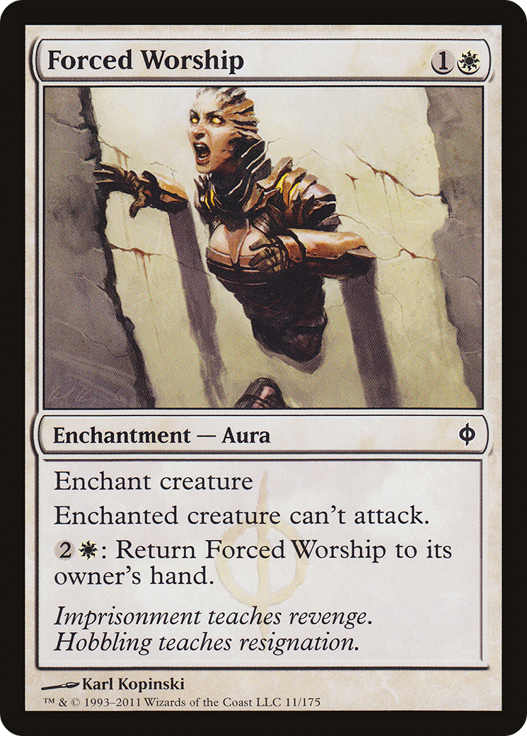 Forced Worship (NPH-011) [New Phyrexia] MTG Single Wizards of the Coast