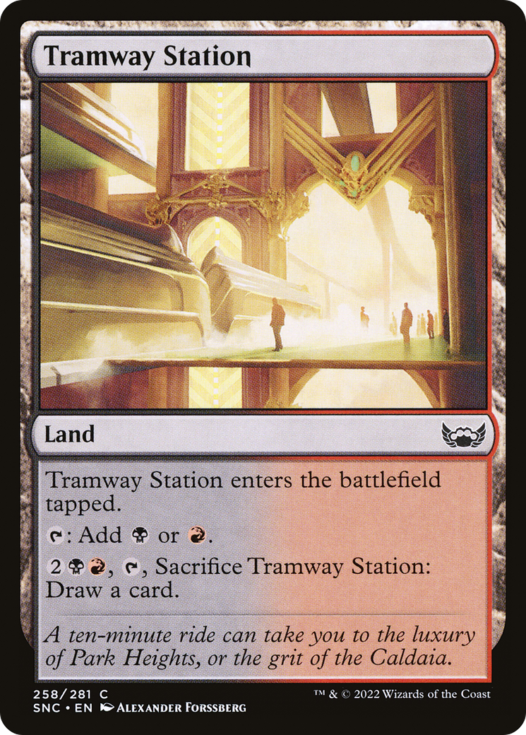 Tramway Station (SNC-258) [Streets of New Capenna] Foil MTG Single Wizards of the Coast
