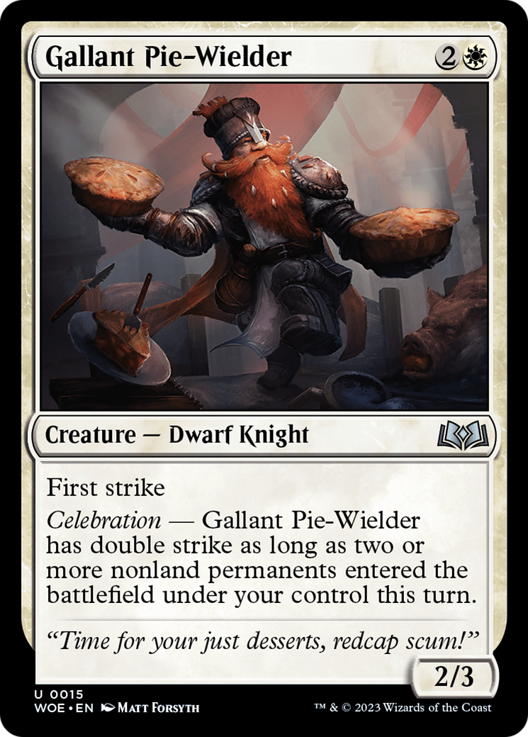 Gallant Pie-Wielder (WOE-015) [Wilds of Eldraine] MTG Single Wizards of the Coast