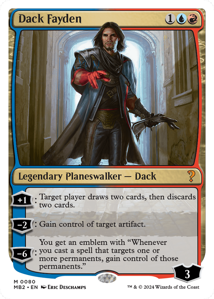 Dack Fayden (White Border) (MB2-080) [Mystery Booster] Mystery Booster 2 MTG Single Wizards of the Coast
