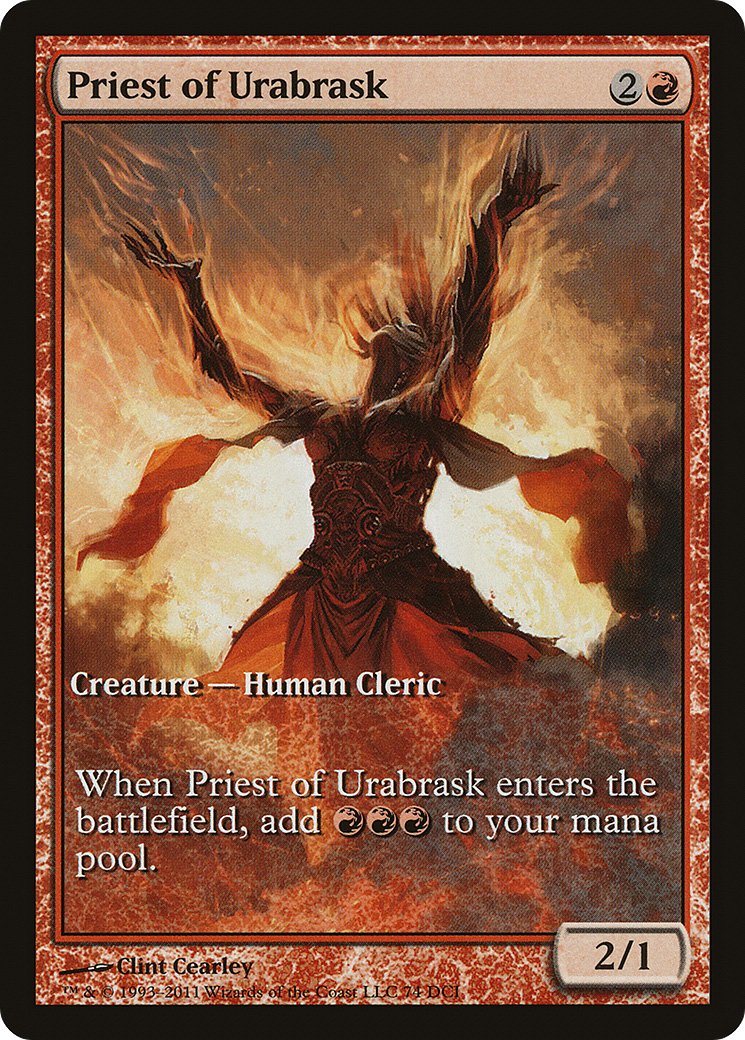 Priest of Urabrask (GAME-074) [Misc] DCI Promos MTG Single Wizards of the Coast
