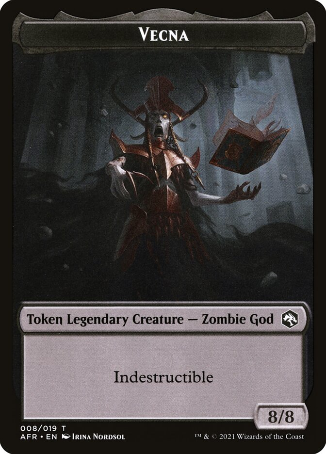 Spider // Vecna Double-Sided Token [Dungeons & Dragons: Adventures in the Forgotten Realms Tokens] MTG Single Magic: The Gathering   