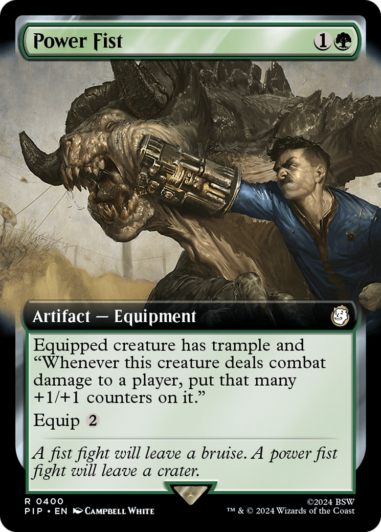 Power Fist (PIP-400) [Fallout] (Extended Art) MTG Single Wizards of the Coast
