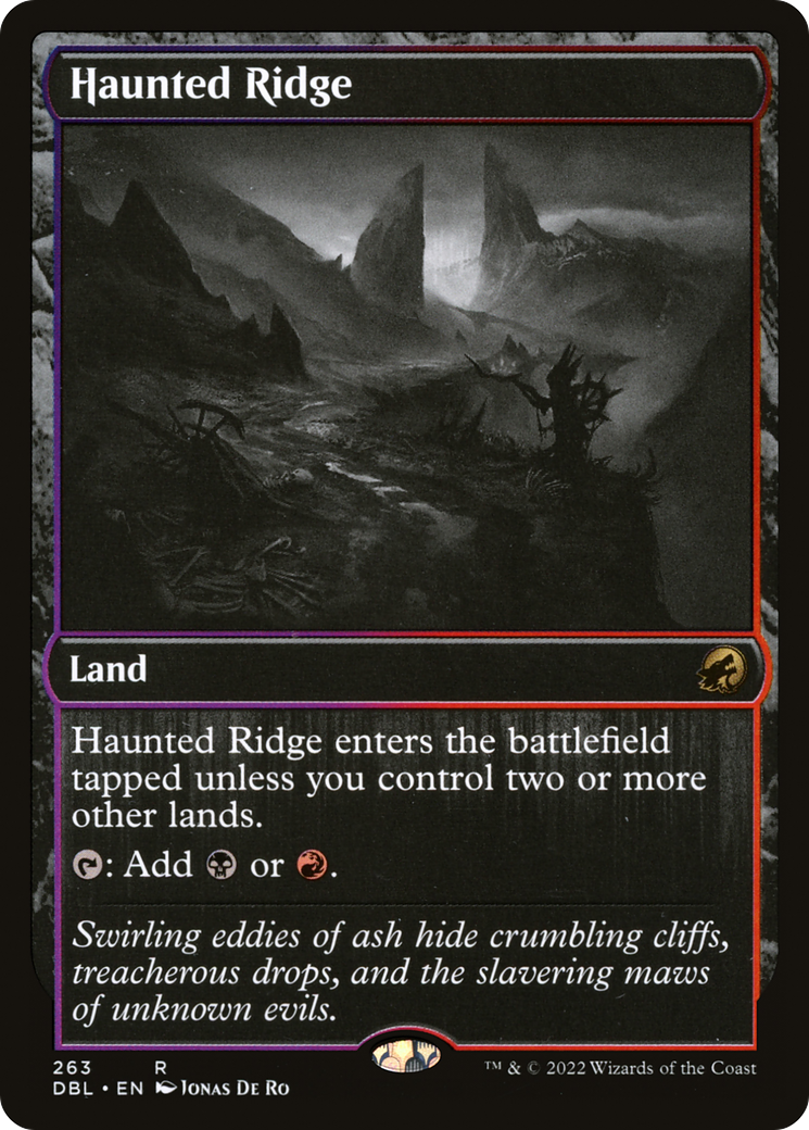 Haunted Ridge (DBL-263) [Innistrad: Double Feature] Foil MTG Single Wizards of the Coast