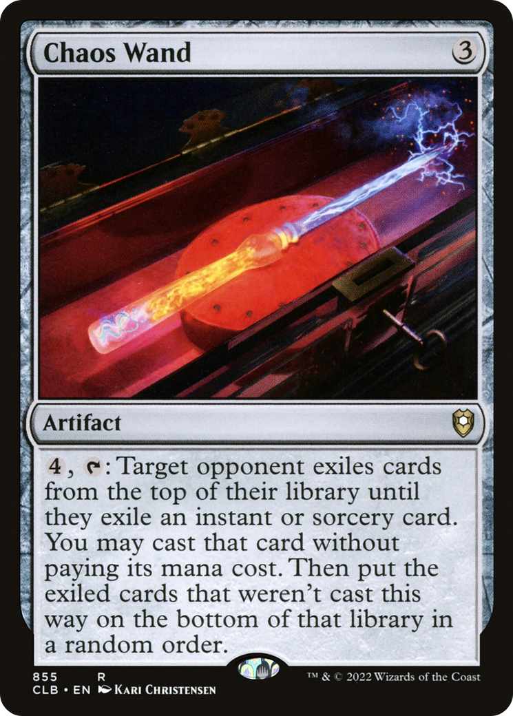 Chaos Wand (CLB-855) [Commander Legends: Battle for Baldur's Gate] MTG Single Wizards of the Coast