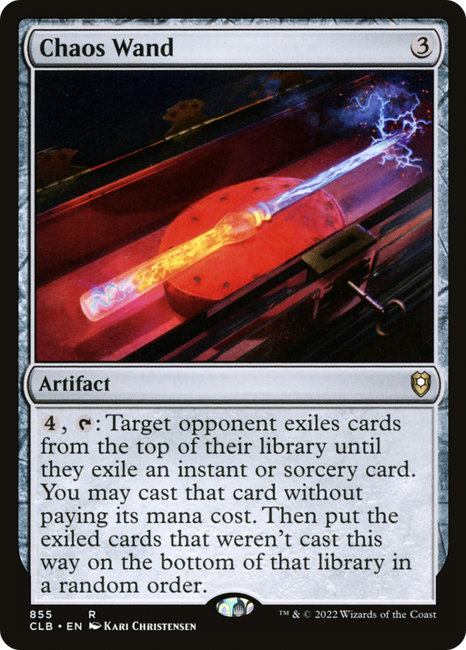 Chaos Wand (CLB-855) [Commander Legends: Battle for Baldur's Gate] MTG Single Wizards of the Coast
