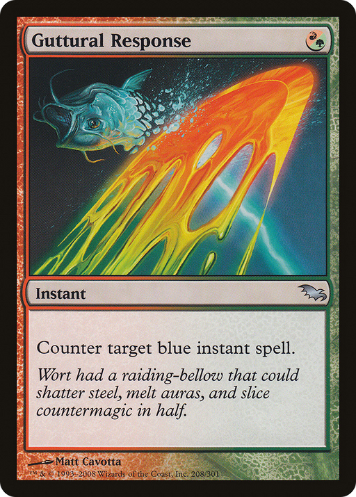 Guttural Response (SHM-208) [Shadowmoor] Foil MTG Single Wizards of the Coast