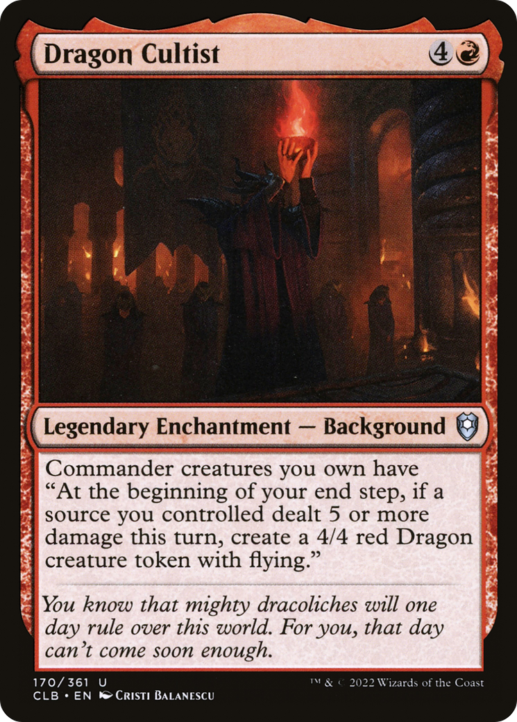 Dragon Cultist (CLB-170) [Commander Legends: Battle for Baldur's Gate] MTG Single Wizards of the Coast