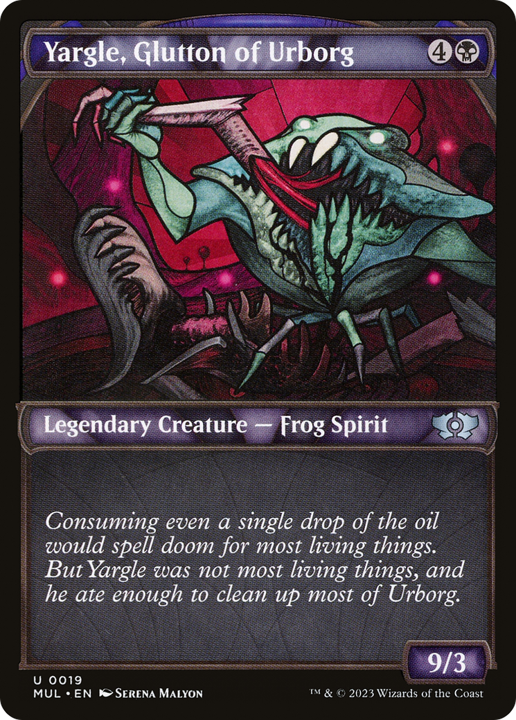 Yargle, Glutton of Urborg (MUL-019) [Multiverse Legends] (Showcase) Foil MTG Single Wizards of the Coast