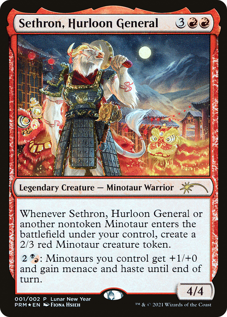 Sethron, Hurloon General (UMP-001) [Misc] Year of the Ox 2021 Foil MTG Single Wizards of the Coast