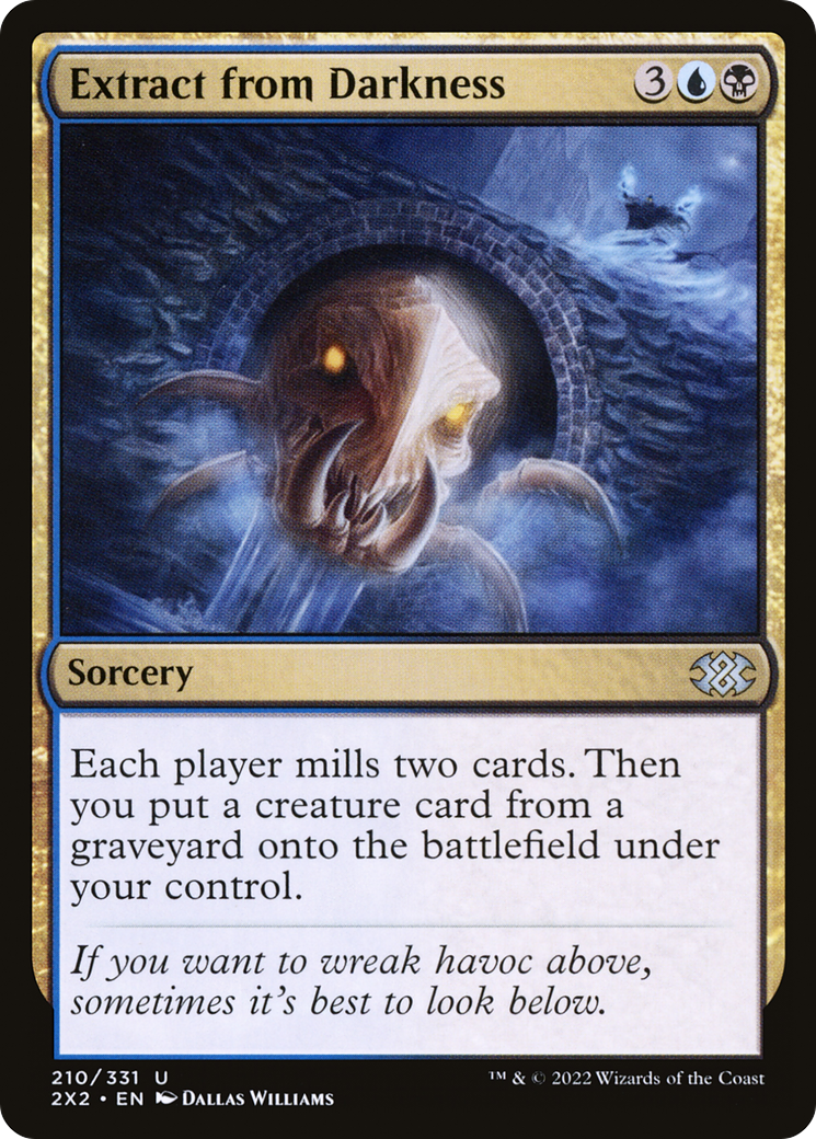 Extract from Darkness (2X2-210) [Double Masters 2022] Foil MTG Single Wizards of the Coast