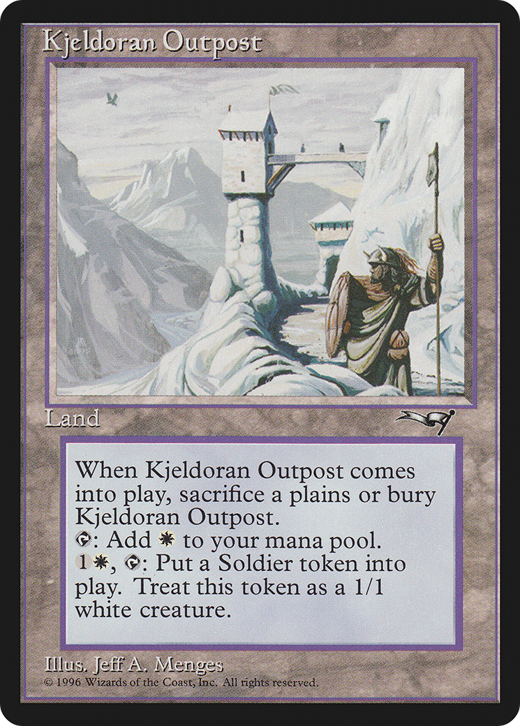 Kjeldoran Outpost (ALL-139) [Alliances] MTG Single Wizards of the Coast