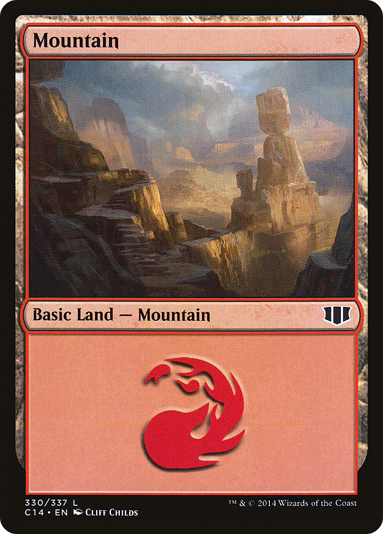 Mountain (330) (C14-330) [Commander 2014] MTG Single Wizards of the Coast