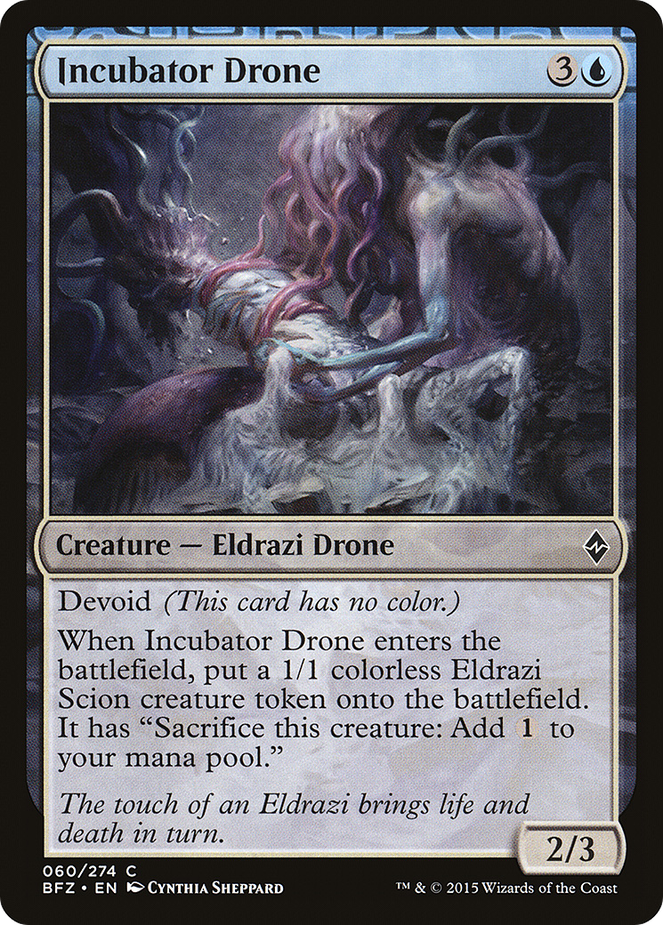 Incubator Drone (BFZ-060) [Battle for Zendikar] MTG Single Wizards of the Coast