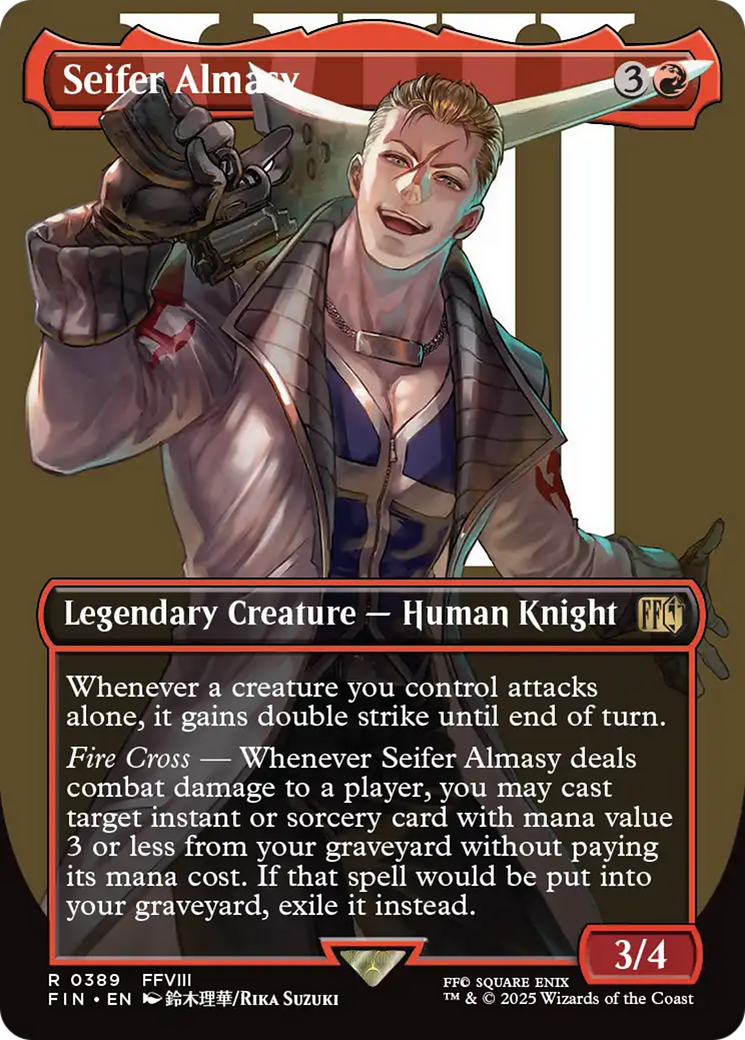 Seifer Almasy (FIN-389) [FINAL FANTASY] (Borderless) Foil MTG Single Wizards of the Coast