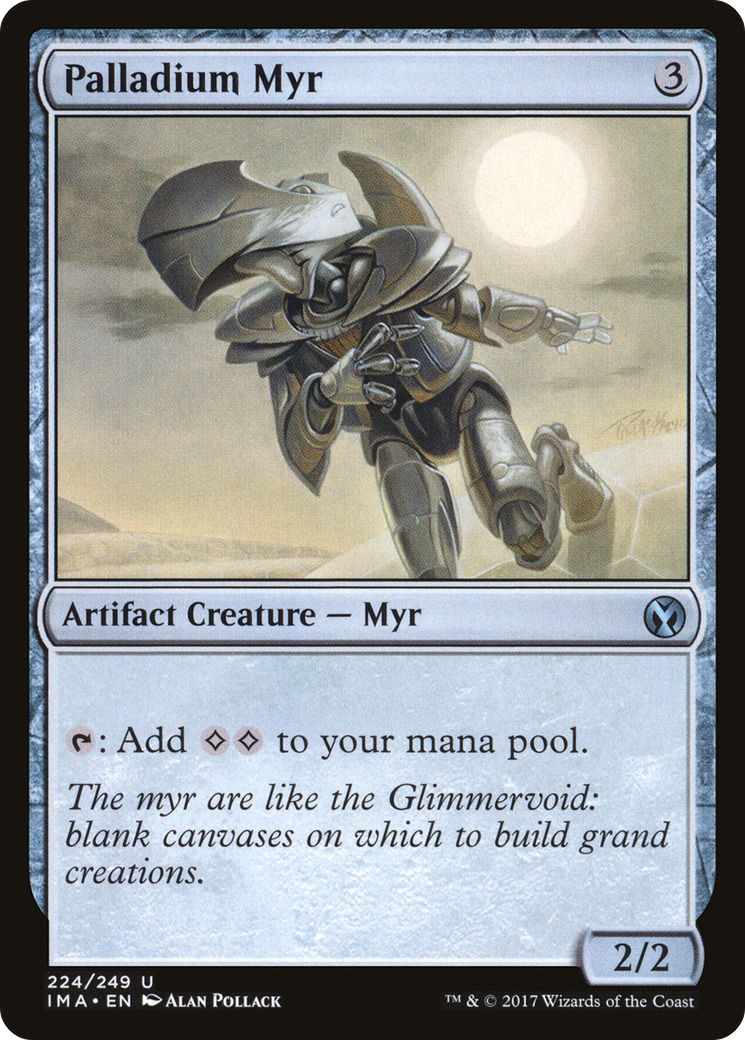 Palladium Myr (IMA-224) [Iconic Masters] MTG Single Wizards of the Coast