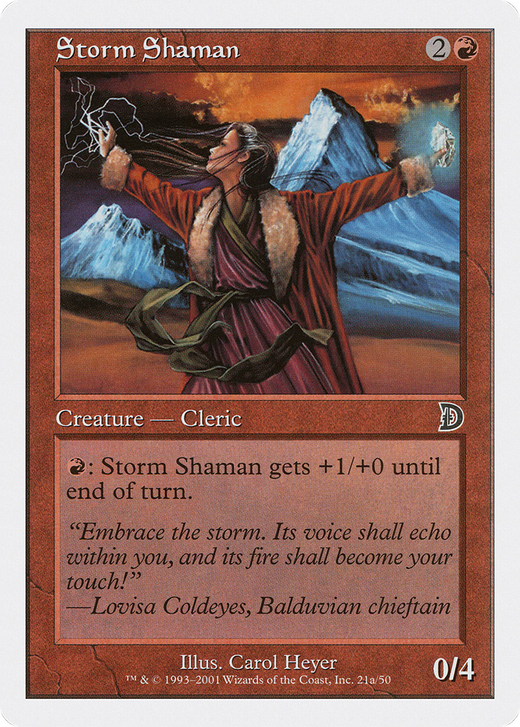 Storm Shaman (DKM-21A) [Misc] Deckmasters MTG Single Wizards of the Coast