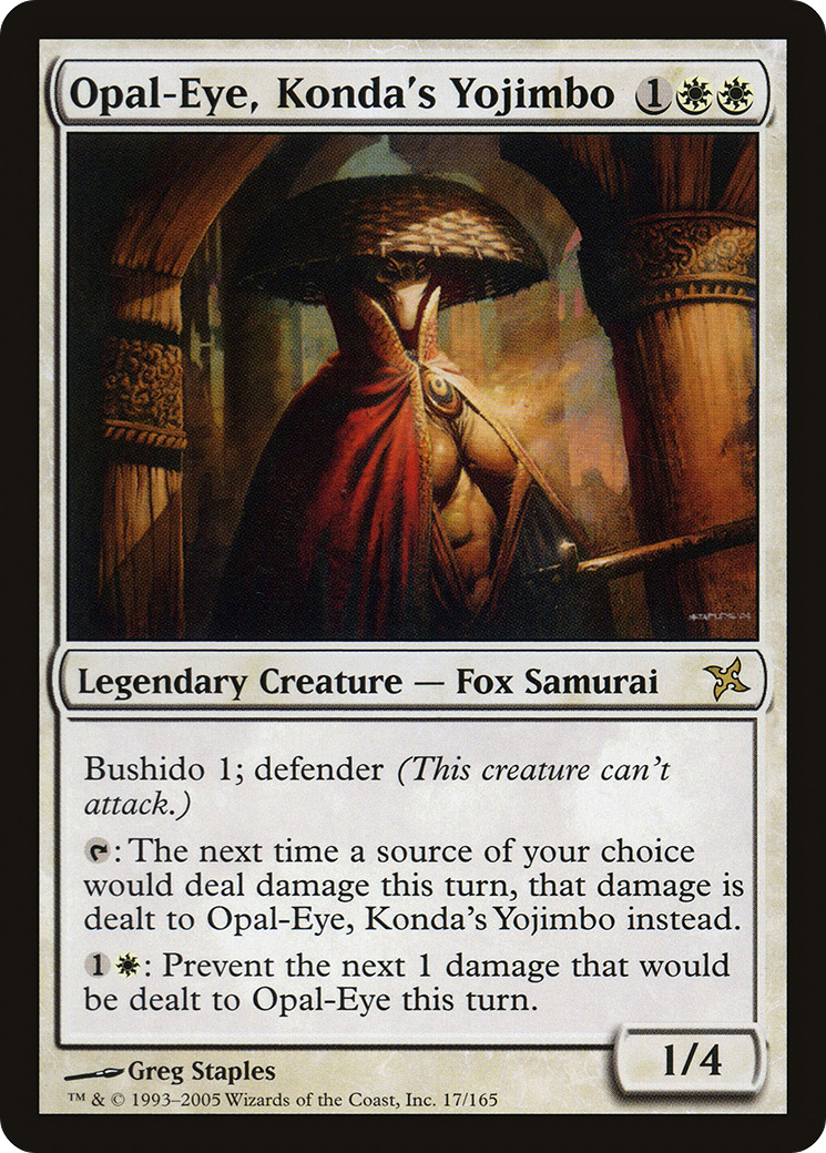 Opal-Eye, Konda's Yojimbo (BOK-017) [Betrayers of Kamigawa] Foil MTG Single Wizards of the Coast