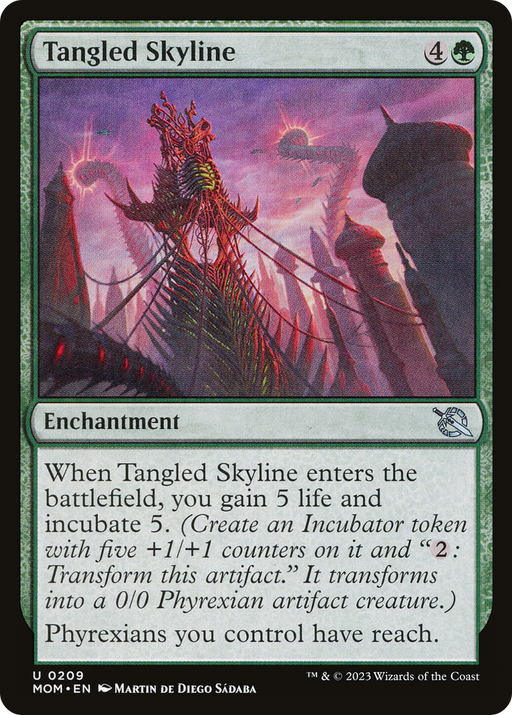 Tangled Skyline (MOM-209) [March of the Machine] MTG Single Wizards of the Coast