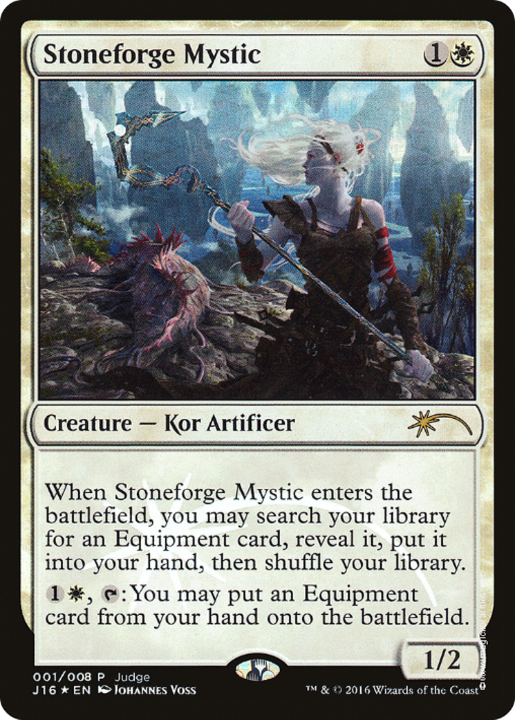 Stoneforge Mystic (JDG-001) [Misc] Judge Gift Cards 2016 Foil MTG Single Wizards of the Coast