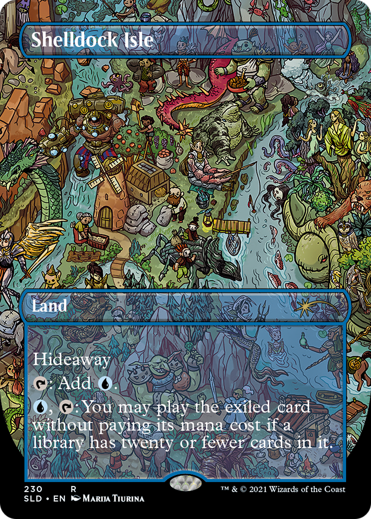 Shelldock Isle (SLD-230) [Secret Lair] Drop (Borderless) Foil MTG Single Wizards of the Coast