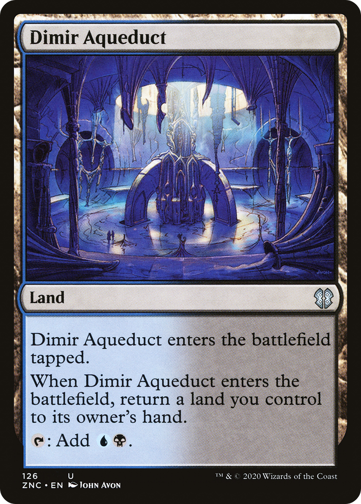 Dimir Aqueduct (ZNC-126) [Zendikar Rising Commander] MTG Single Wizards of the Coast